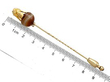 Victorian Agate Pin Brooch Ruler