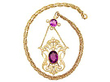 Edwardian amethyst necklace