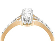 antique vertical trilogy ring