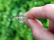 antique vertical trilogy ring outside