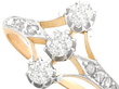 antique vertical trilogy ring