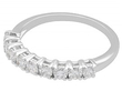 18ct White Gold Half Eternity Ring