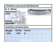 18ct white gold half eternity ring