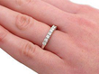 18ct white gold half eternity ring