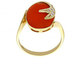 Coral Ring in Gold