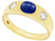 vintage cabochon sapphire ring