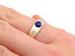 vintage cabochon sapphire ring