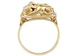 Gold Dress Ring with Sapphires