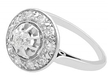 Antique Small Diamond Cluster Ring