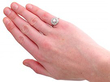 1920s Small Diamond Cluster Ring Wearing