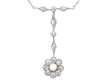 Pearl and Diamond Necklace Yellow Gold