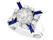 1930s Sapphire and Diamond Dress Ring 
