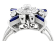 1930s Sapphire and Diamond Dress Ring 