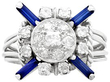 1930s Sapphire and Diamond Dress Ring 