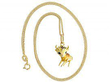 Vintage Gold Cow Pendant