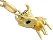 Vintage Gold Cow Pendant