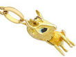 Vintage Gold Cow Pendant