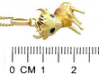 Vintage Gold Cow Pendant