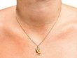 Vintage Gold Cow Pendant