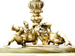 Italian Silver Candlesticks Detail 