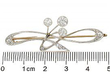 size of 1920s diamond brooch