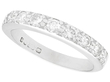 vintage diamond half eternity ring