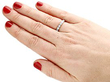 vintage diamond half eternity ring