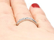 vintage diamond half eternity ring