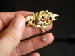 French Yellow Gold Griffin Brooch