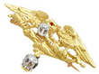 antique diamond brooch