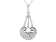 Pearl & Diamond Pendant Necklace