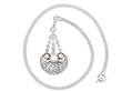 Pearl & Diamond Pendant Necklace Art Deco