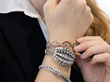 diamond bangle wearing