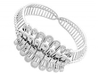 Antique white gold and Diamond Bangle
