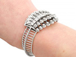 Antique Diamond Bangle on wrist 