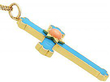 Antique Enamel Cross Pendant