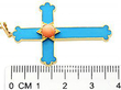 Antique Enamel Cross Pendant