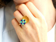 Wearing Chrysoprase and Sodalite Dress Ring