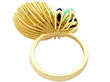 Unusual Dress Ring with Gemstones