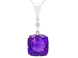 White Gold Amethyst Pendant
