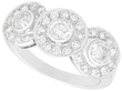 Vintage Diamond Dress Ring in White Gold