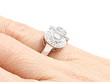 Vintage Diamond Dress Ring in White Gold Wearing