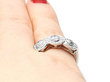 Vintage Diamond Dress Ring in White Gold Wearing