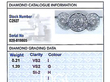 Vintage Diamond Dress Ring in White Gold Grading