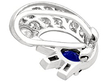 sapphire and diamond clip on earrings