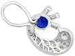 sapphire and diamond clip on earrings