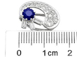 sapphire and diamond clip on earrings