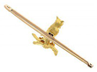 Antique Owl Brooch in yellow gold