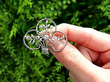 platinum diamond floral brooch for sale outside