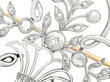 antique platinum diamond floral brooch